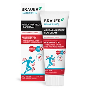 Brauer Magnesium+ Arnica Pain Relief Heat Cream 100g