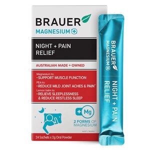 Brauer Magnesium+ Night Pain Relief 24 Sachets