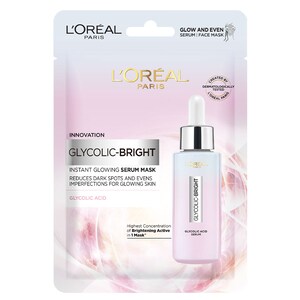 L'Oreal Glycolic Bright Instant Serum-Infused Sheet Mask