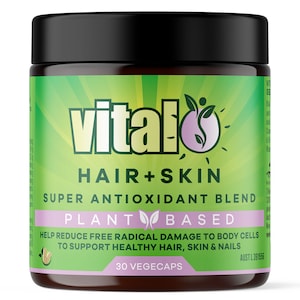 Vital Plant Based Hair + Skin Super Antioxidant Blend 30 Vege Capsules
