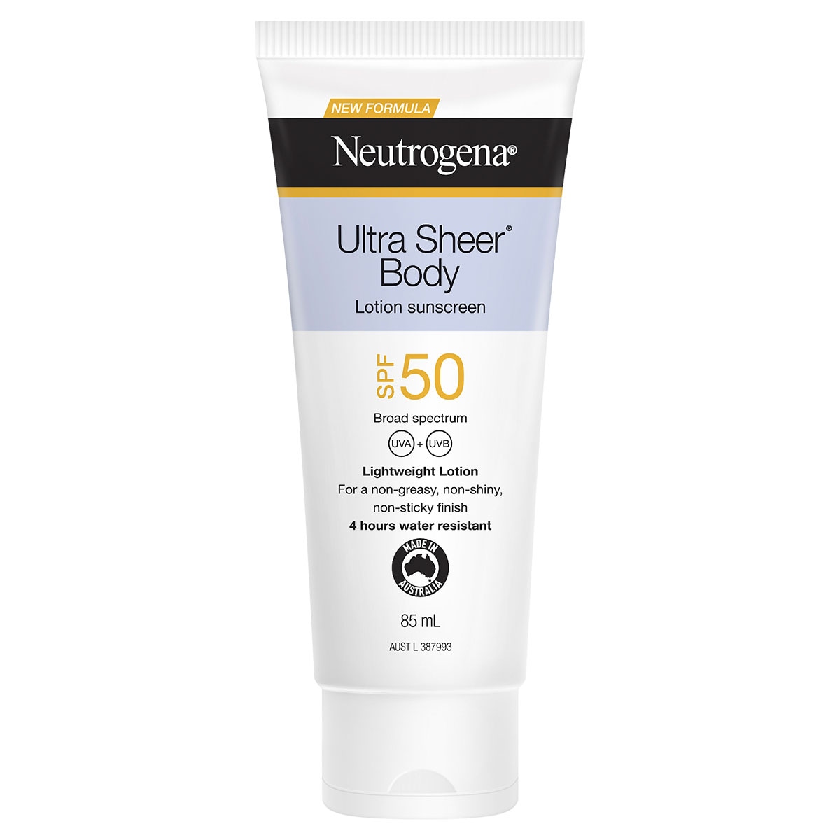 Neutrogena Ultra Sheer Body Lotion Sunscreen SPF50 85ml