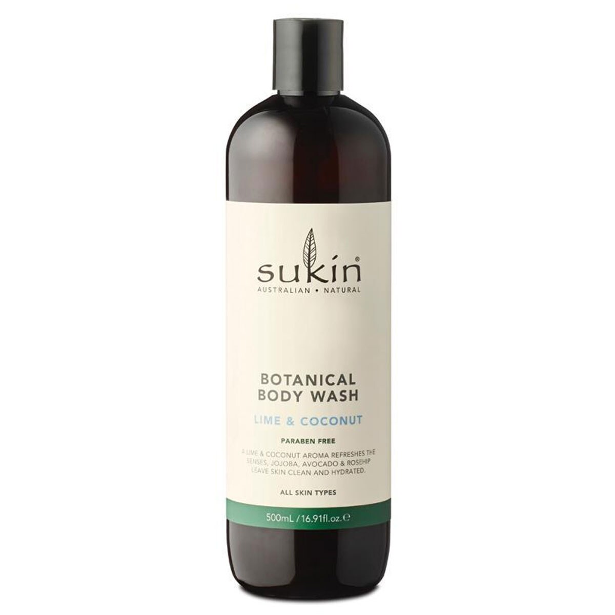 Sukin Botanical Body Wash Lime & Coconut 500ml