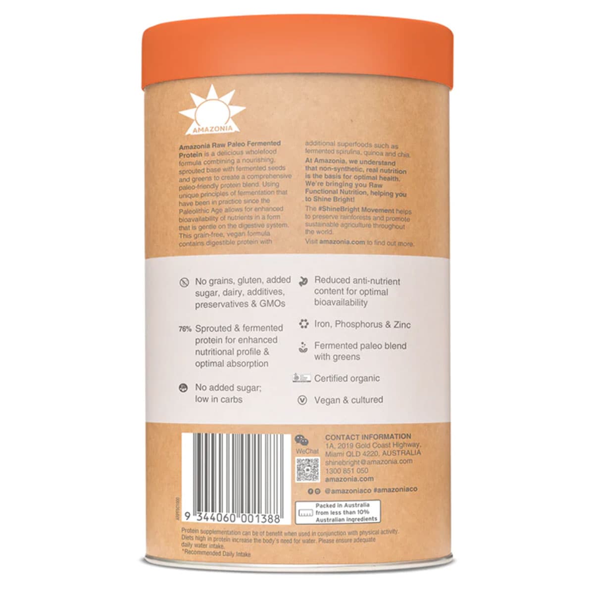 Amazonia Raw Protein Paleo Fermented Salted Caramel 1kg