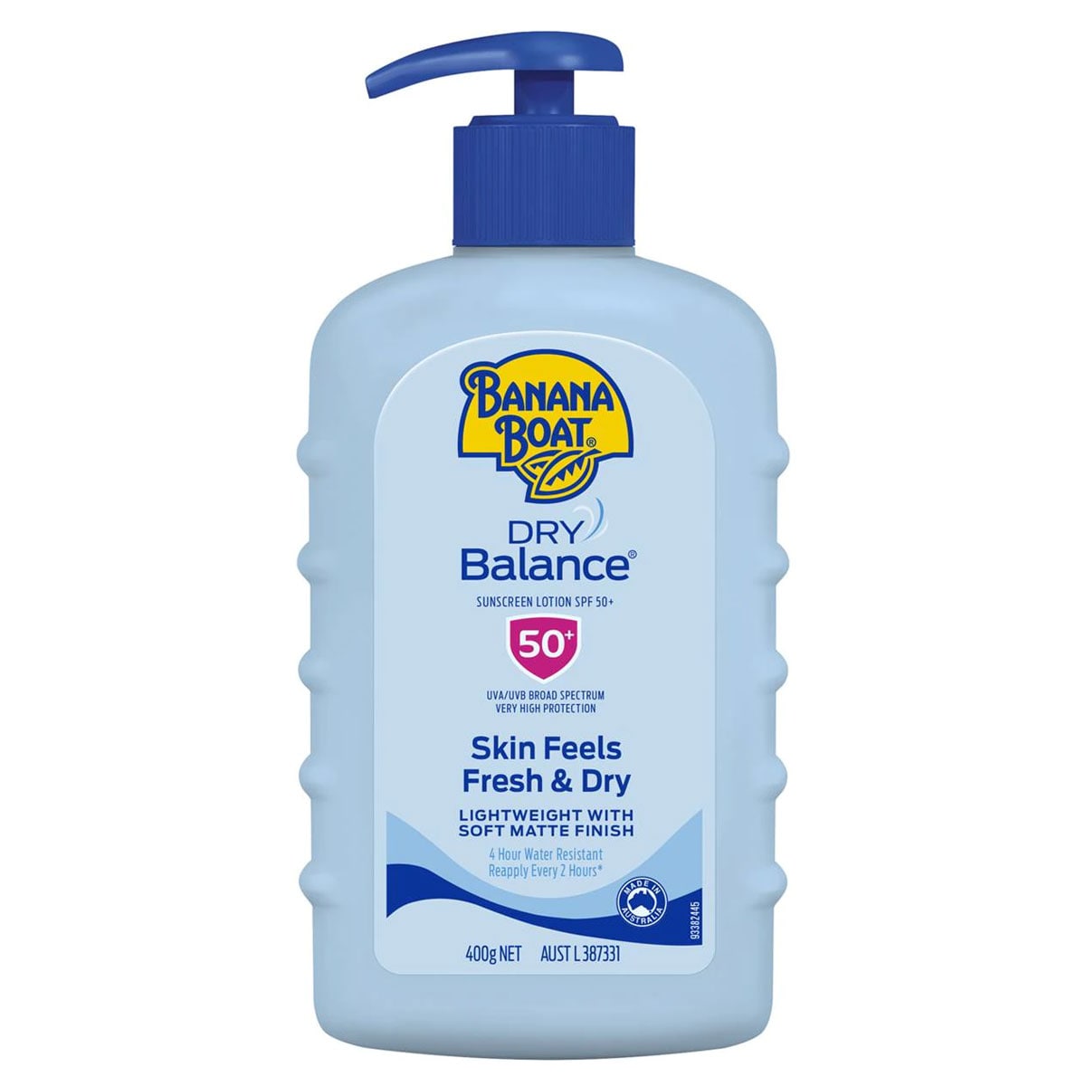 Banana Boat Dry Balance Sunscreen Lotion SPF50 400g