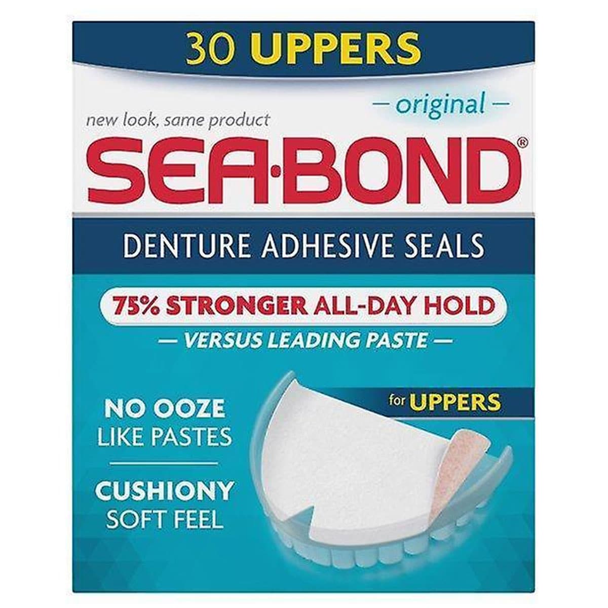 Sea-bond Original Denture Adhesive Seals Upper 30 Pack