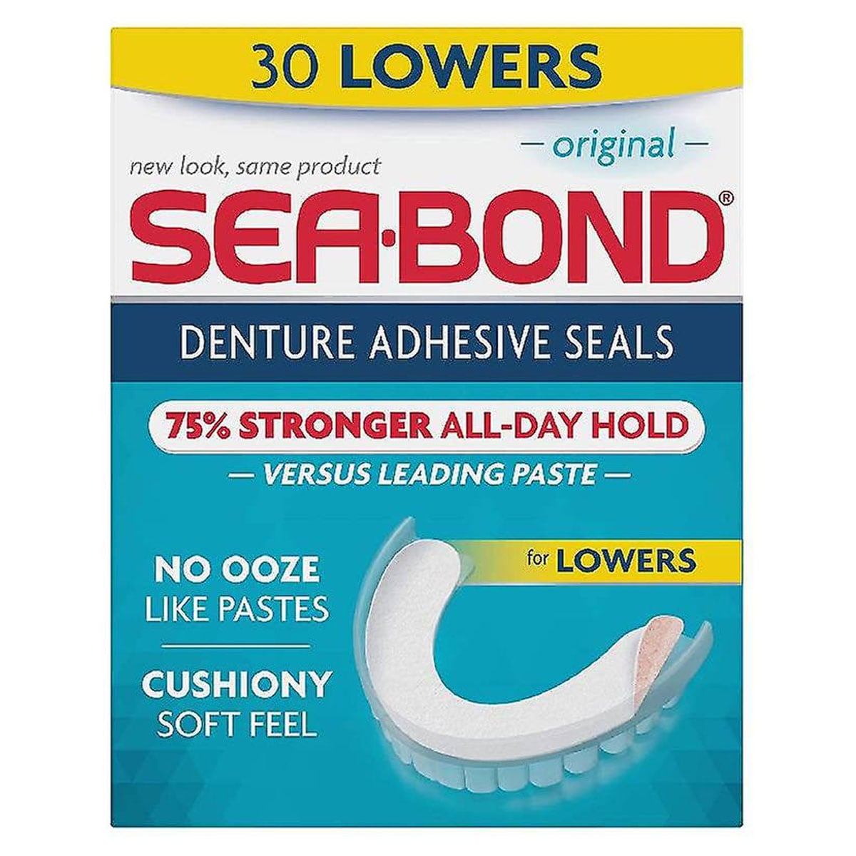 Sea-bond Original Denture Adhesive Seals Lower 30 Pack