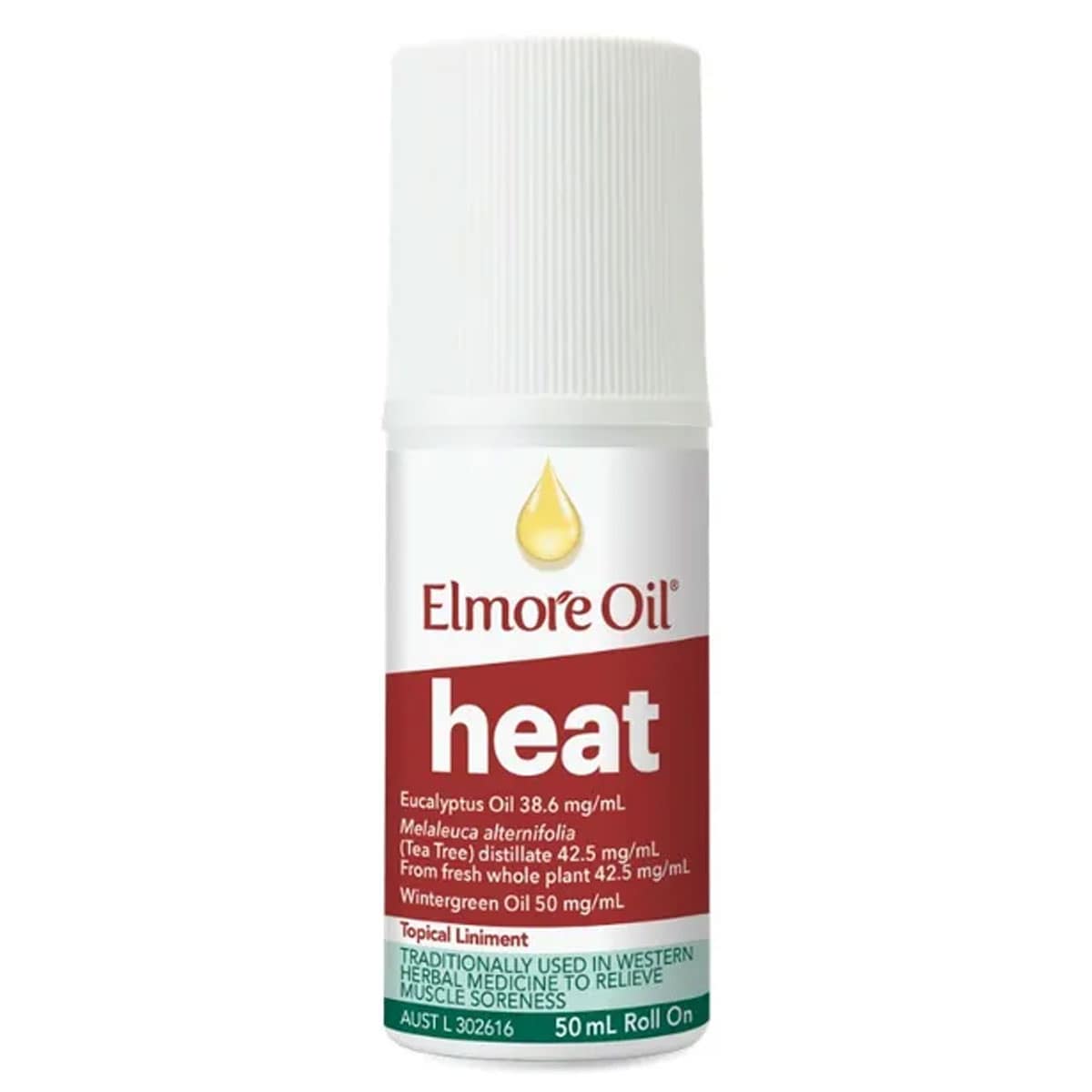 Elmore Oil Heat Liniment Roll-on 50ml