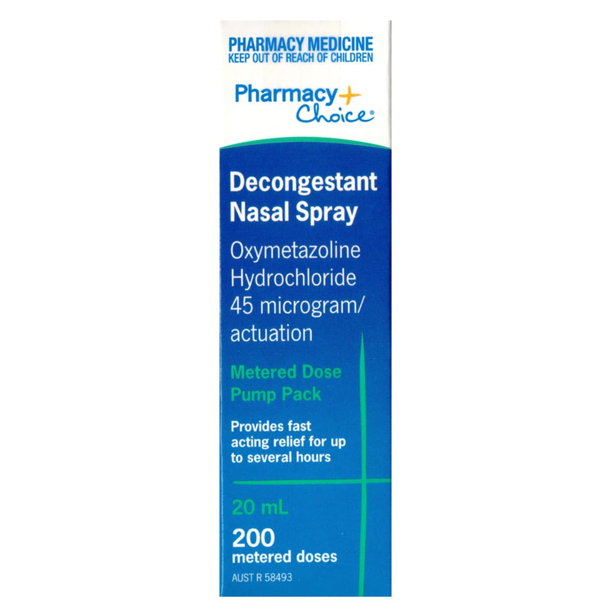 Pharmacy Choice Decongestant Nasal Spray Metered Dose 20ml