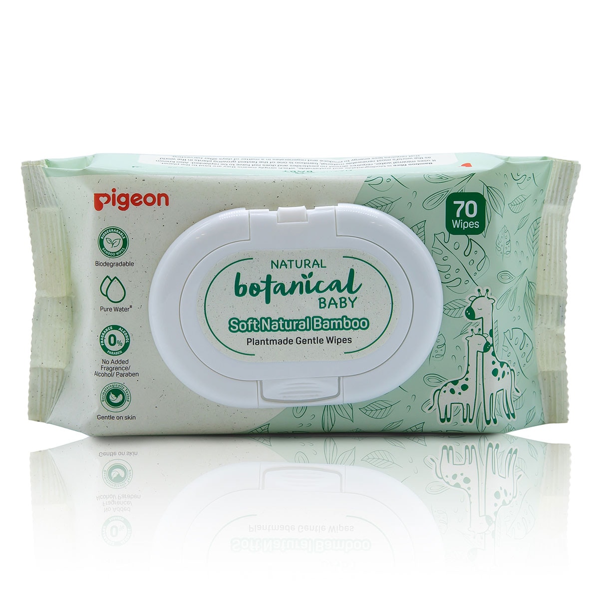 Pigeon Natural Botanical Baby Gentle Wipes 70 Pack