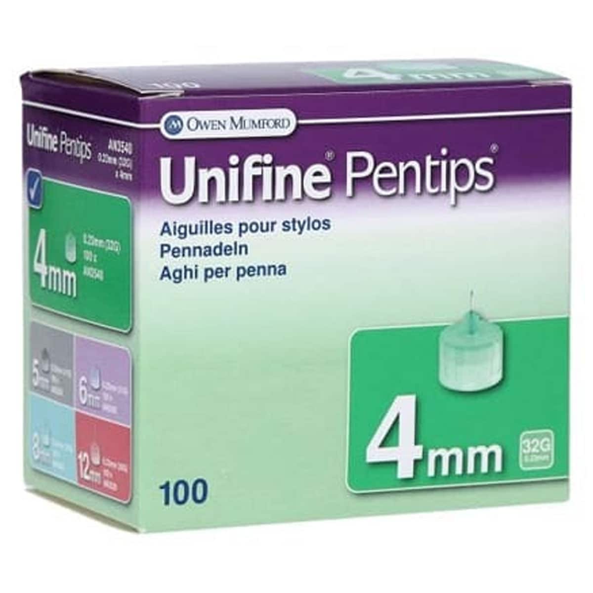 Unifine Pentips 32G 4mm 100 Pack