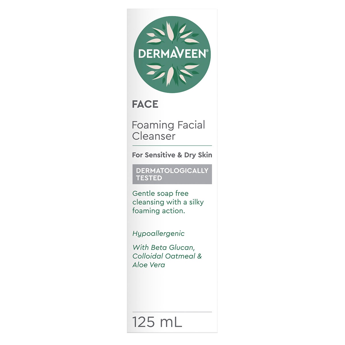 DermaVeen Foaming Facial Cleanser 125ml