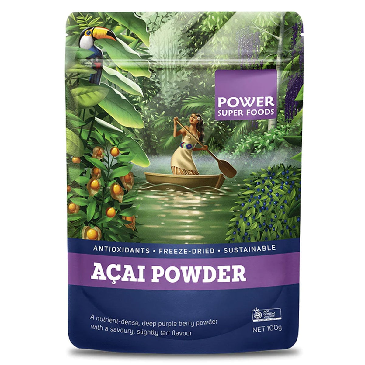 Power Super Foods Acai Powder Organic 100g
