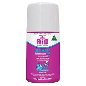 RID Medicated Ultimate Antiseptic Insect Repellent Roll On Milk 50ml
