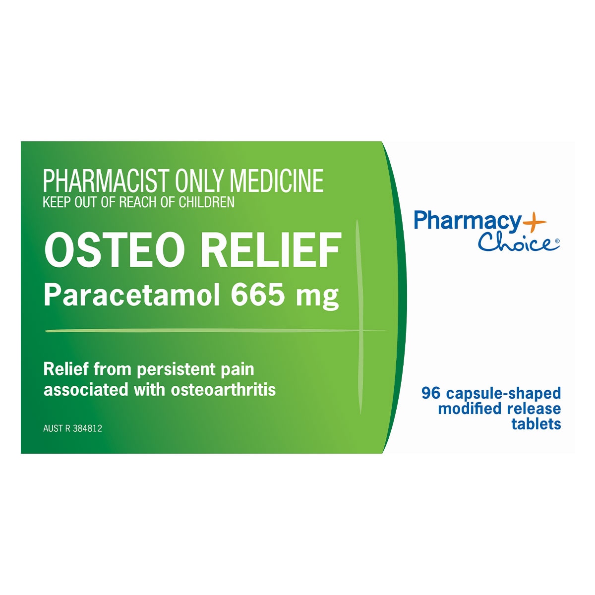 Pharmacy Choice Osteo Relief Paracetamol (665mg) 96 Caplets