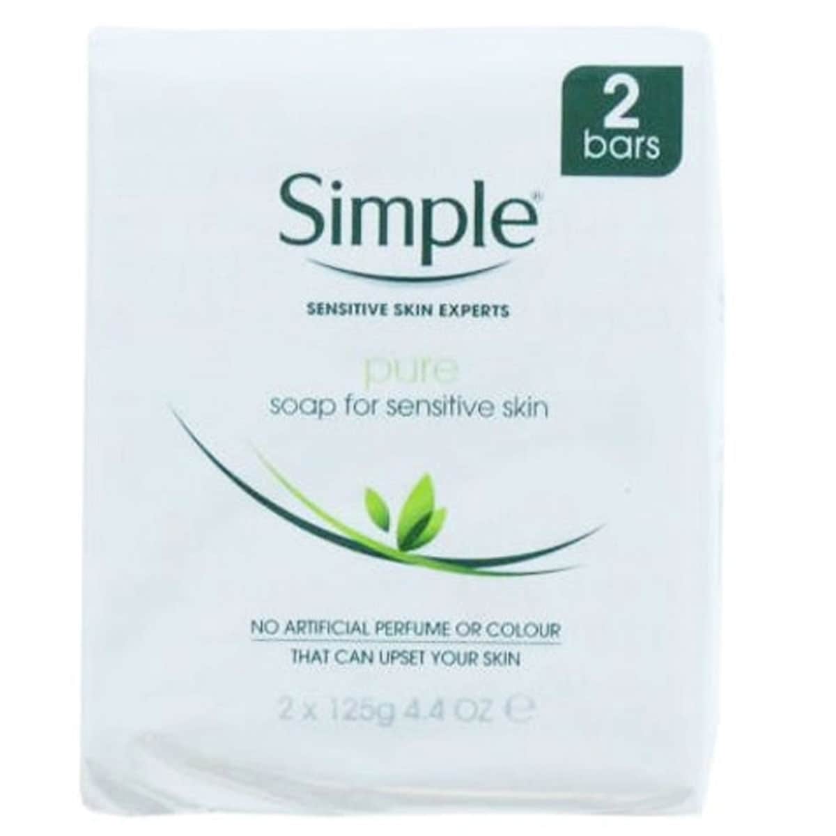 Simple Pure Soap 125g x 2 Pack