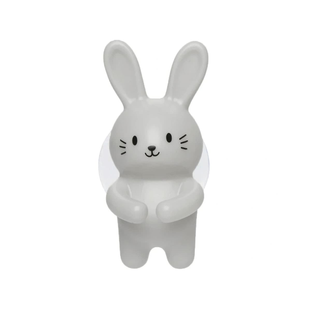 Kikkerland Rabbit Toothbrush Holder Grey