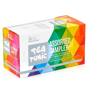 Tea Tonic Sampler Box 33 Assorted Tea Bags