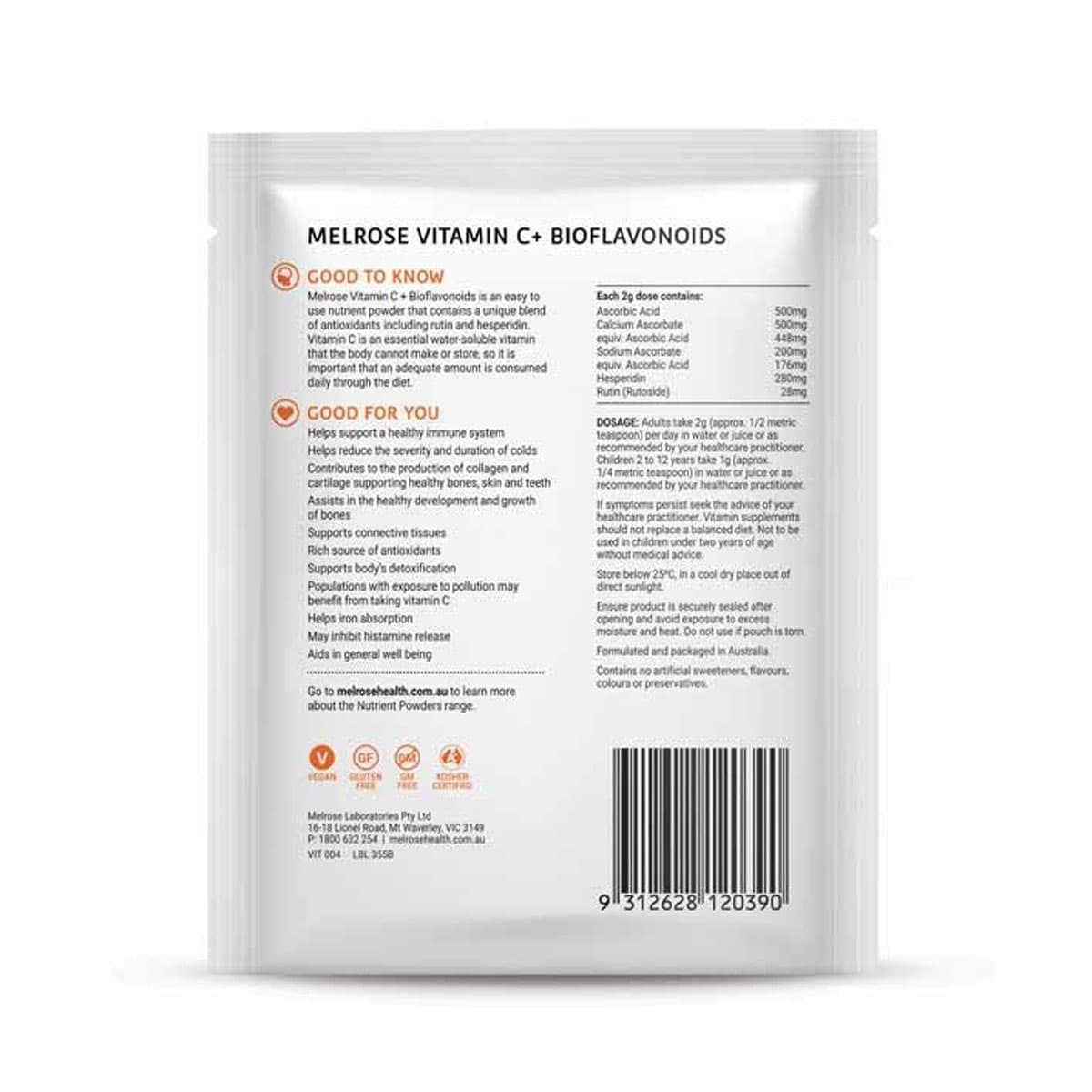 Melrose Vitamin C + Bioflavonoids 100g