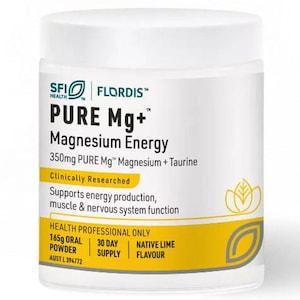 Flordis Pure Mg+ Magnesium Energy Powder 165g