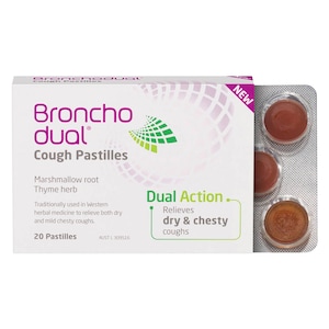 Bronchodual Cough Pastilles Dual Action 20 Pack