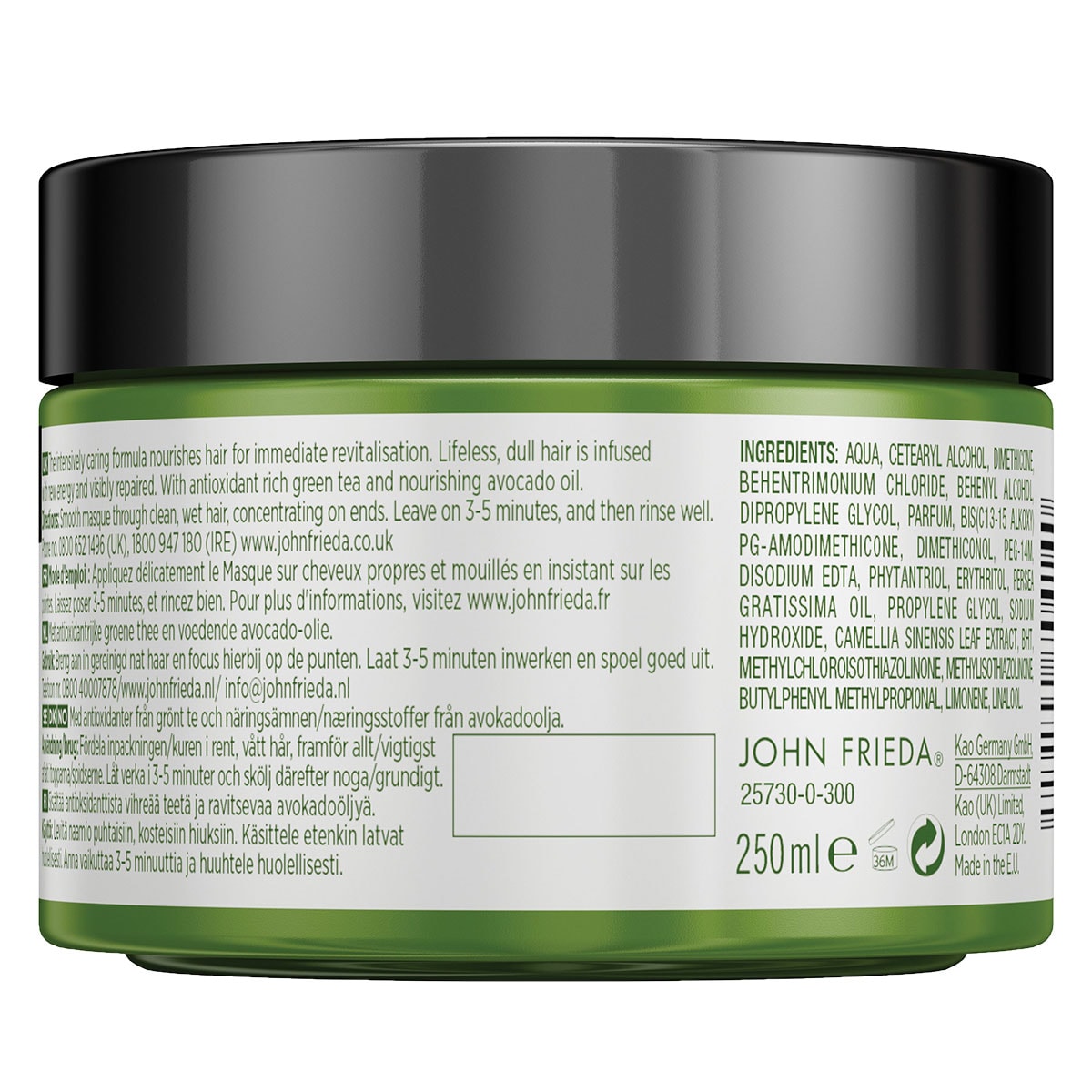 John Frieda Detox & Repair Hair Masque 250ml