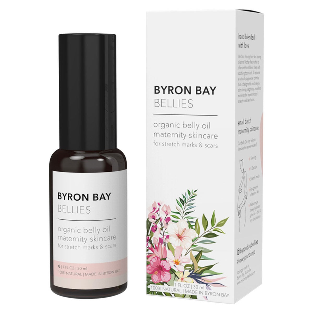 Byron Bay Bellies Organic Belly Oil for Stretch Marks & Scars 30ml