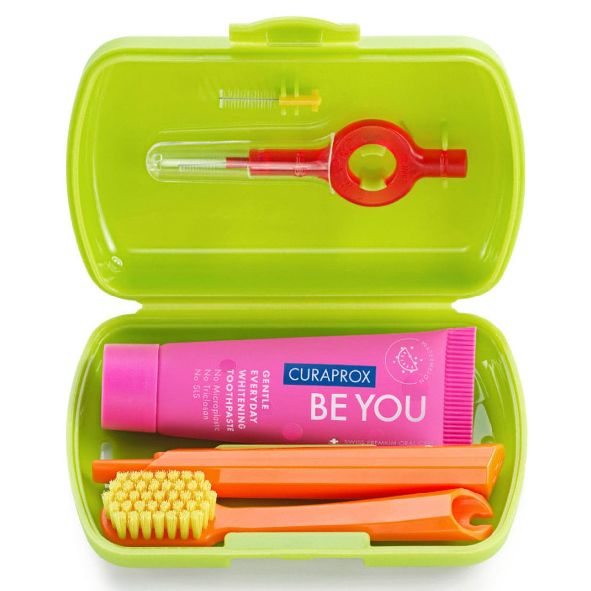 Curaprox Travel Set with Toothbrush & Toothpaste (Assorted Colours)