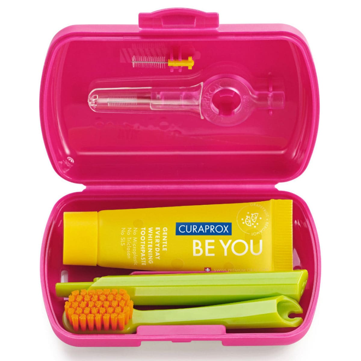 Curaprox Travel Set with Toothbrush & Toothpaste (Assorted Colours)