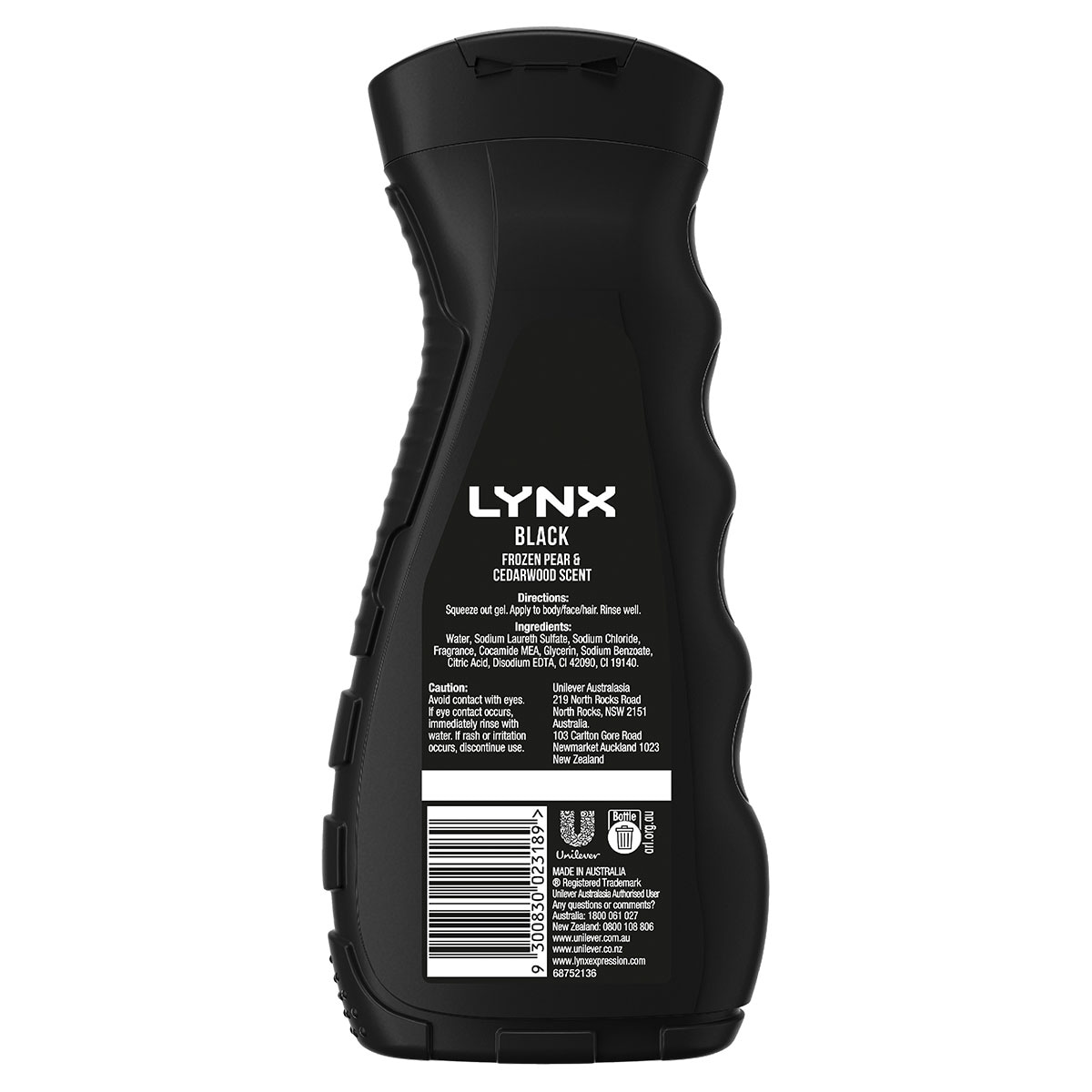 Lynx Men Body Wash Black 400ml