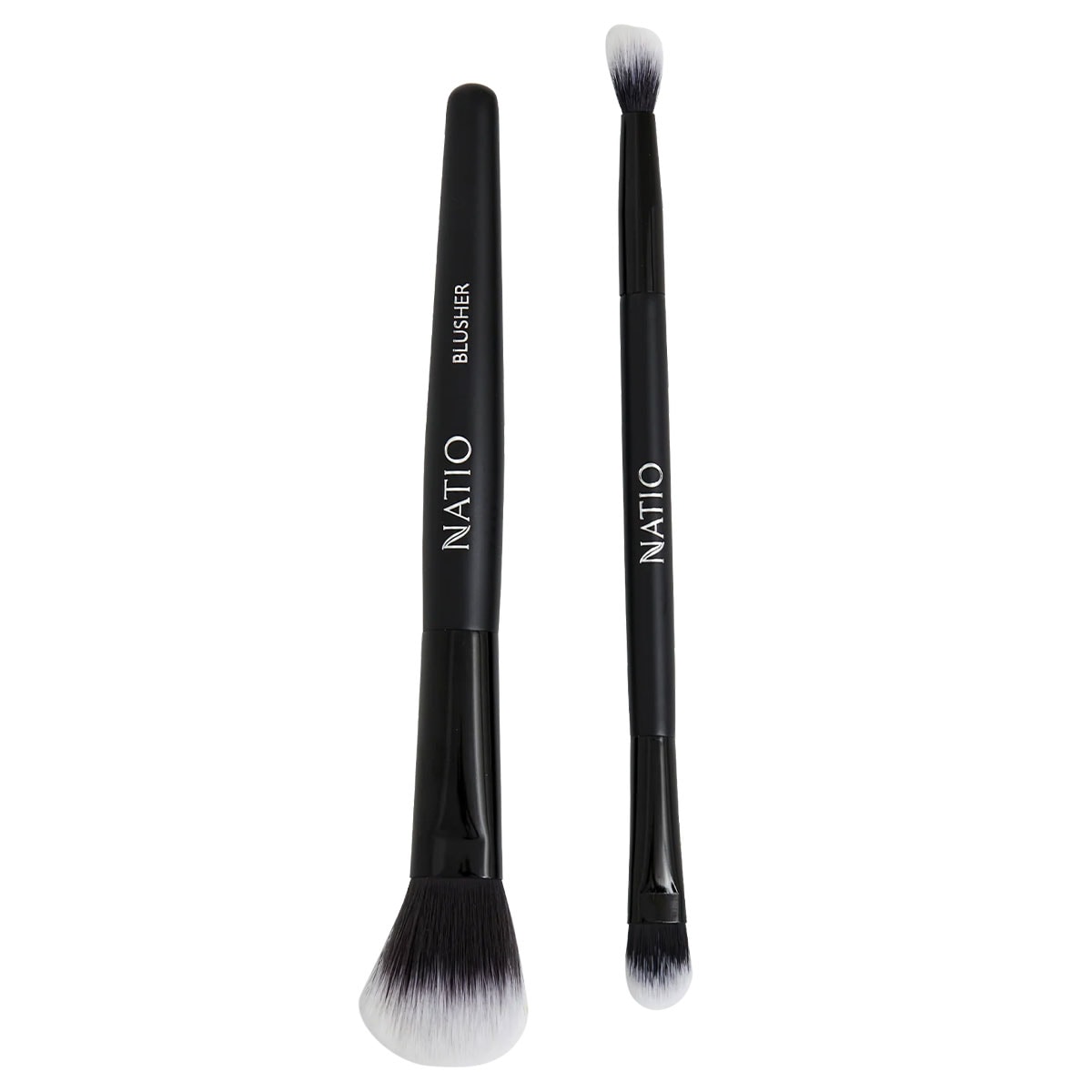 Natio Eyeshadow & Blusher Brush Duo