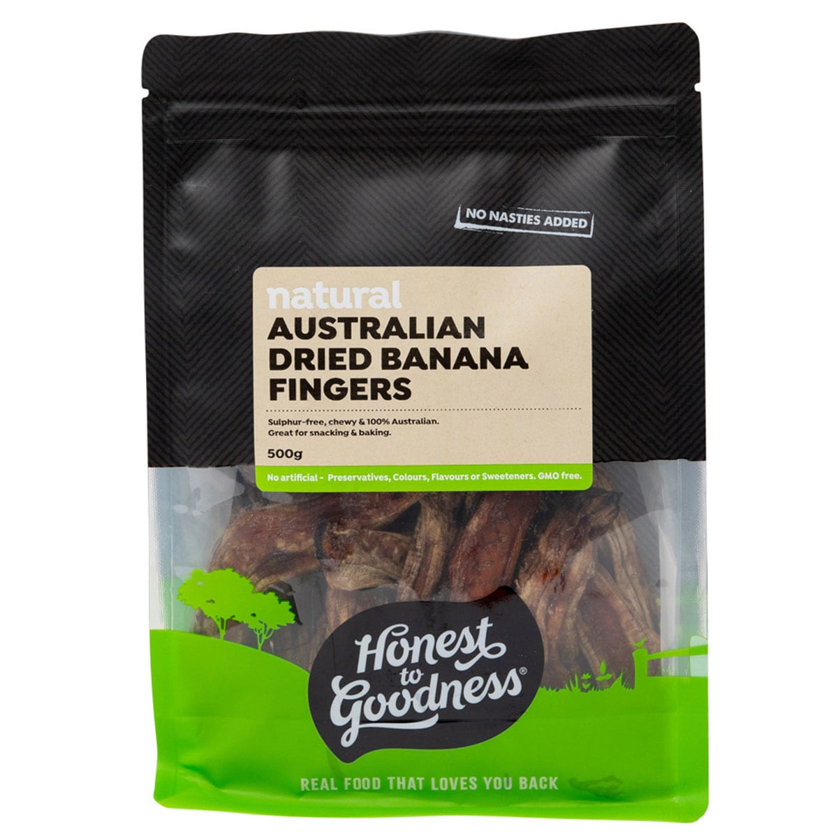 Honest to Goodness Dried Banana Fingers 500g