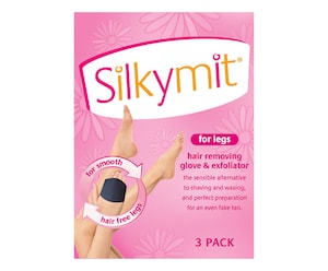 Silkymit for Legs Hair Removing Glove & Exfoliator 3 Pack