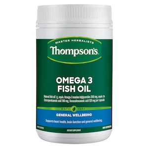 Thompsons Omega3 Fish Oil 400 Capsules