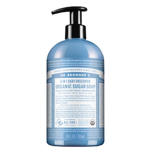 Dr Bronner's Organic Sugar Soap Baby Unscented 710ml
