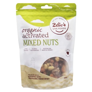 2Die4 Live Foods Organic Activated Mixed Nuts 300g
