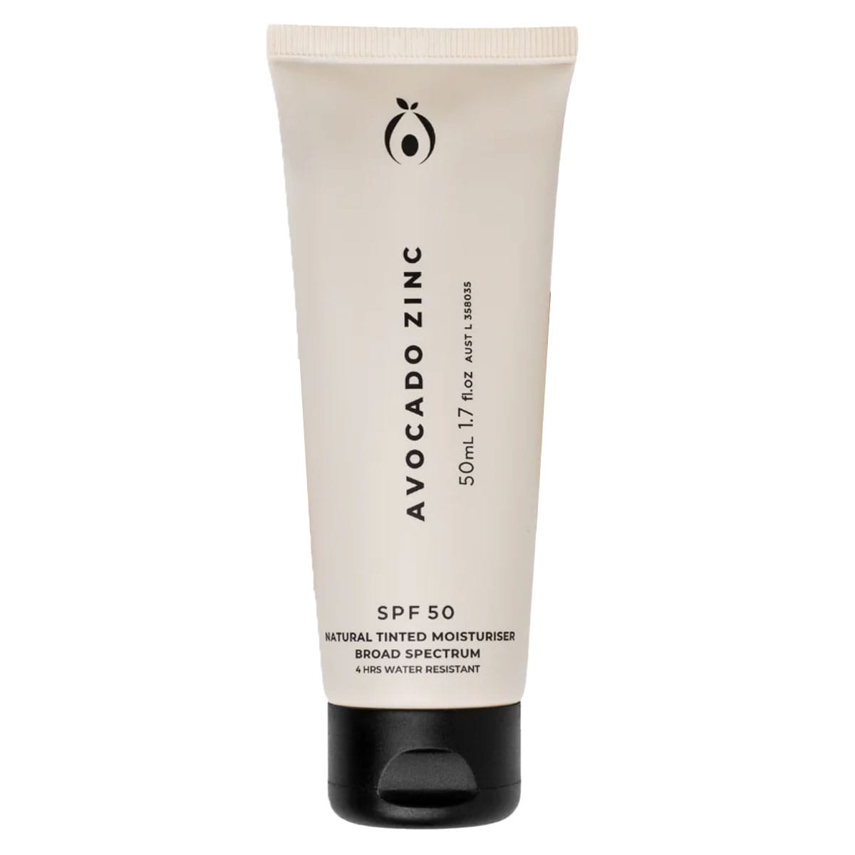 Avocado Zinc Natural Tinted Moisturiser Light SPF50 50ml