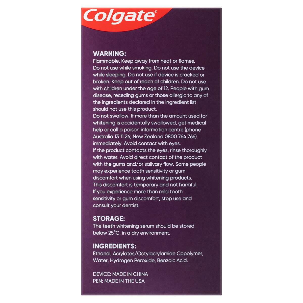 Colgate Optic White FlexLight LED Whitening Kit