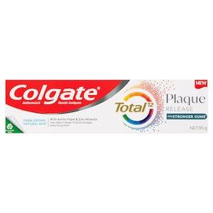 Colgate Total Plaque Release Toothpaste Farm-Grown Natural Mint 95g