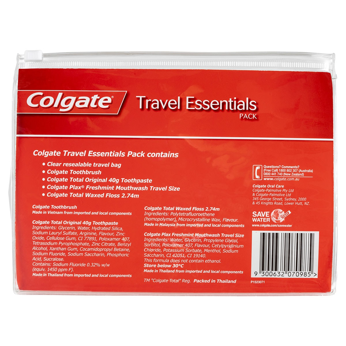 Colgate Travel Essentials Pack