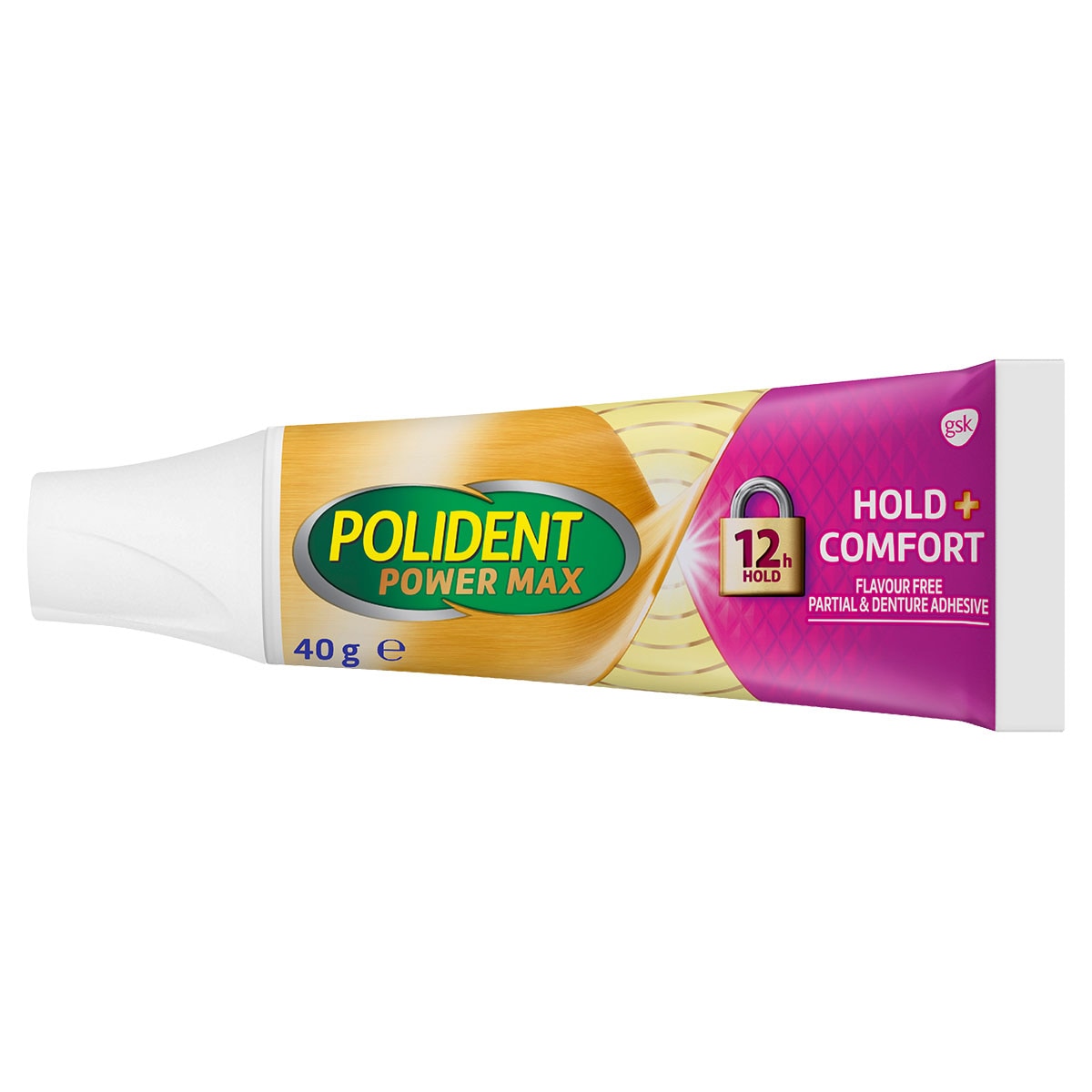 Polident Power MAX Hold+Comfort Denture Adhesive 40g