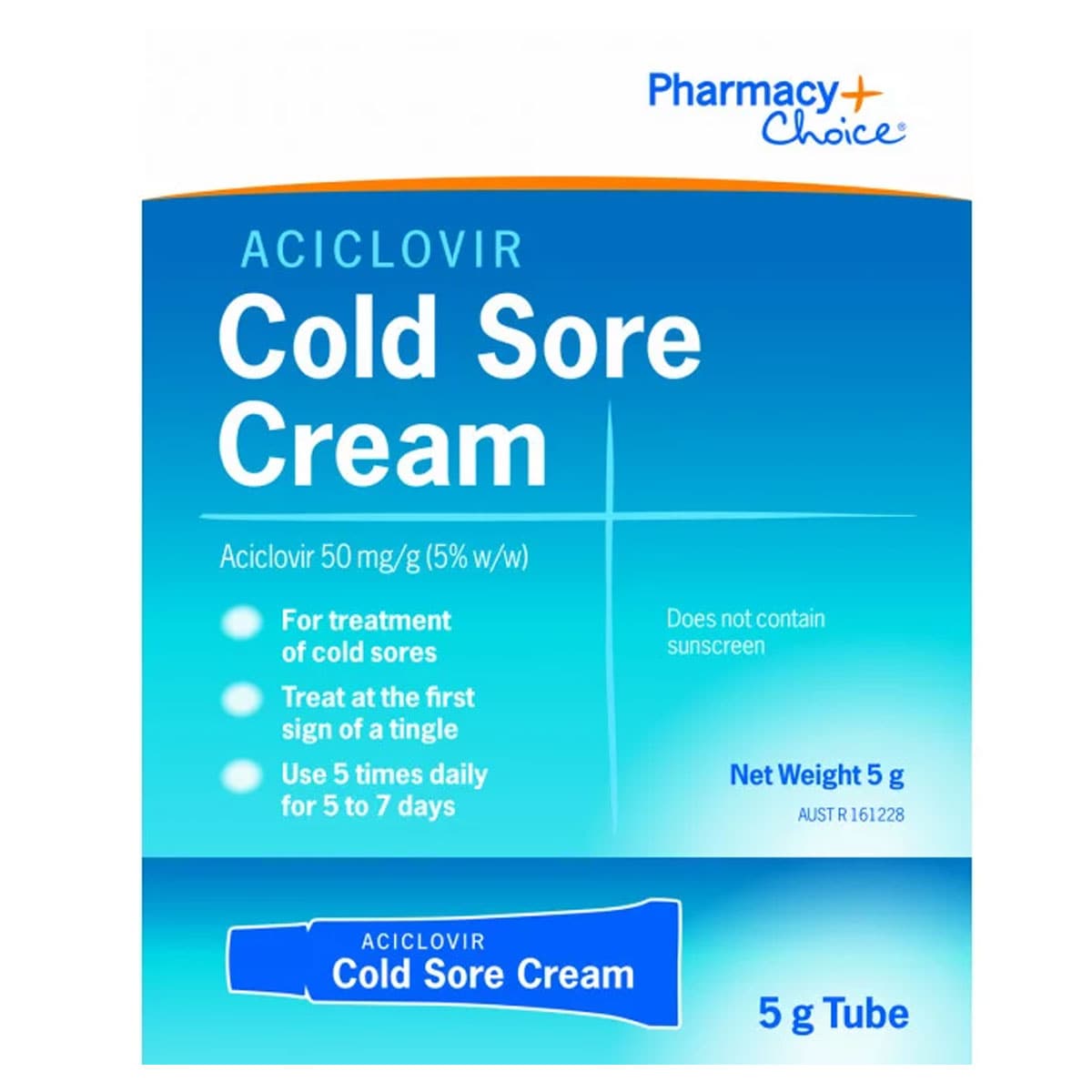 Pharmacy Choice Aciclovir Cold Sore Cream 5g