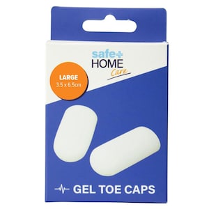 Safe Home Care Gel Toe Cap Silicone Sleeve 3.5 x 6cm 2 Pack