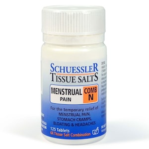 Schuessler Tissue Salts Comb N Menstrual Pain 125 Tablets