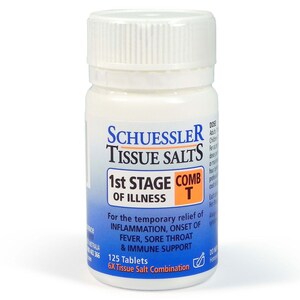 Schuessler Tissue Salts Comb T 1st Stage of Illness 125 Tablets