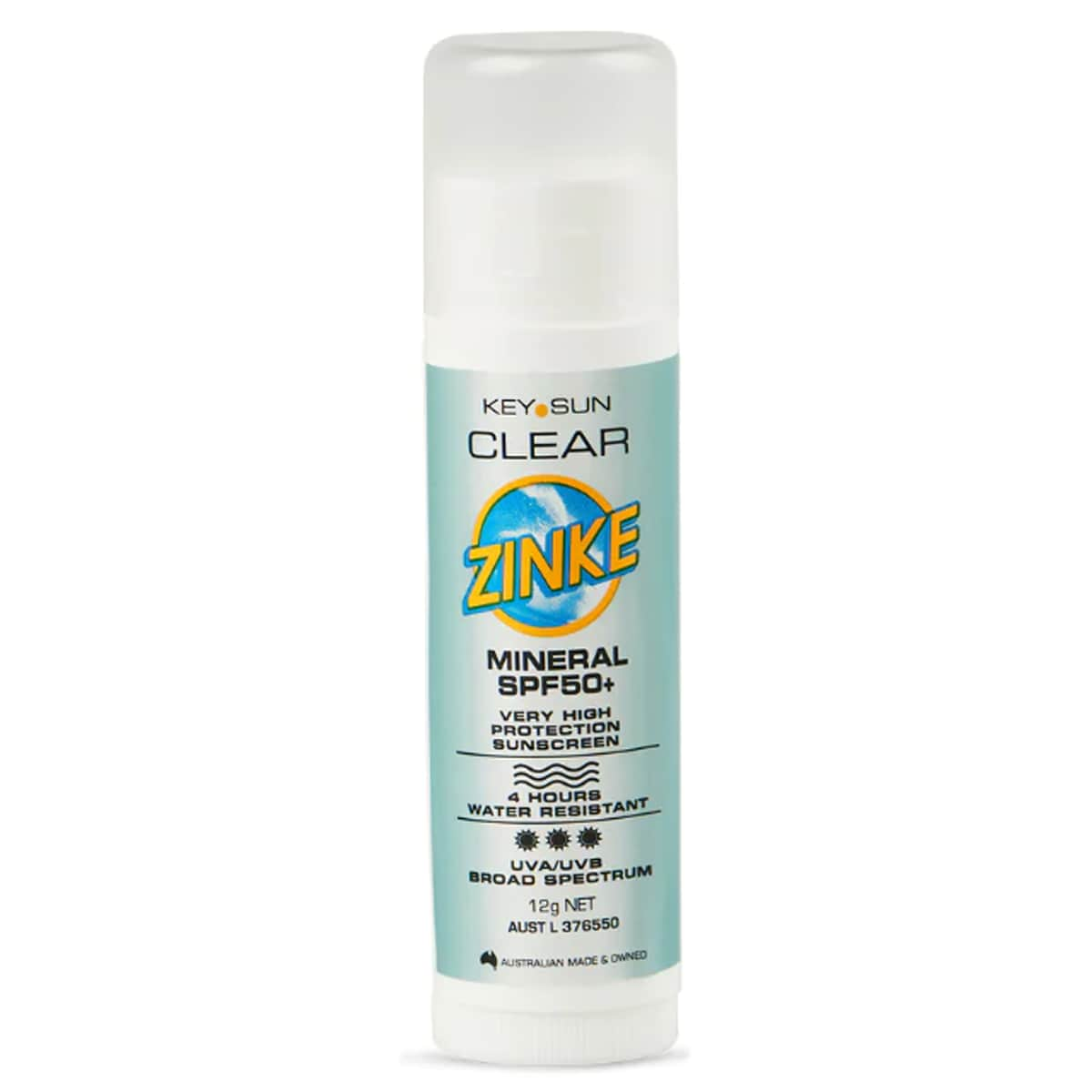 Key Sun Zinke Clear Zinke Mineral Stick SPF50+ 12g