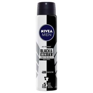 Nivea Men Invisible Black & White Anti-Perspirant Deodarant Spray Original 250ml