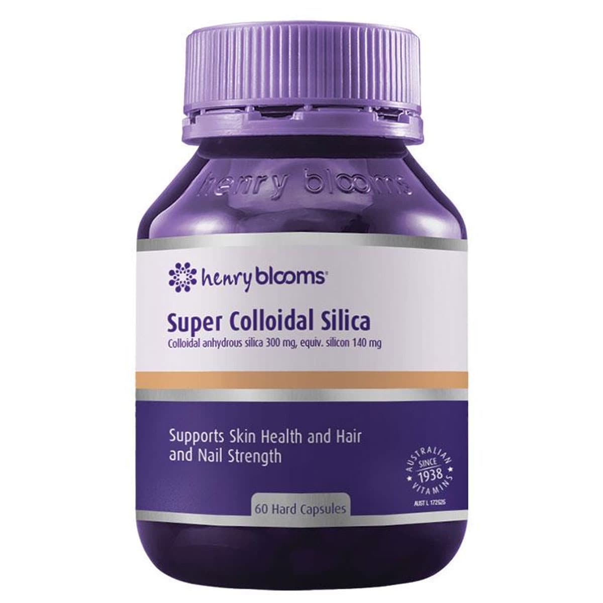 Henry Blooms Super Colloidal Silica 300mg 60 Vege Capsules