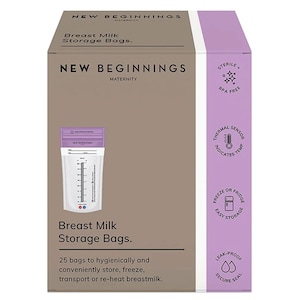 New Beginnings Breast Milk Storage Bags 25 Pieces