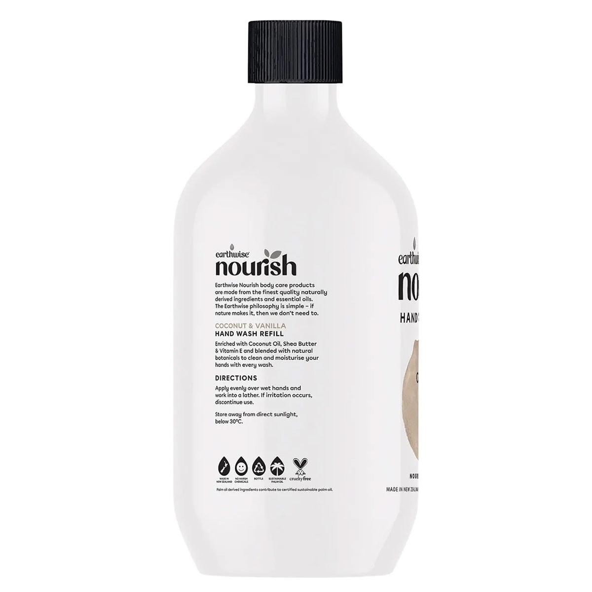 Earthwise Nourish Hand Wash Refill Coconut & Vanilla 900ml