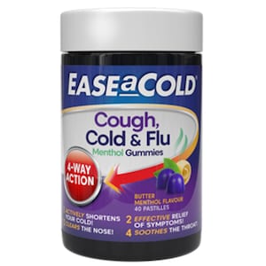Ease a Cold Cough Cold & Flu Gummies Menthol 40 Pack
